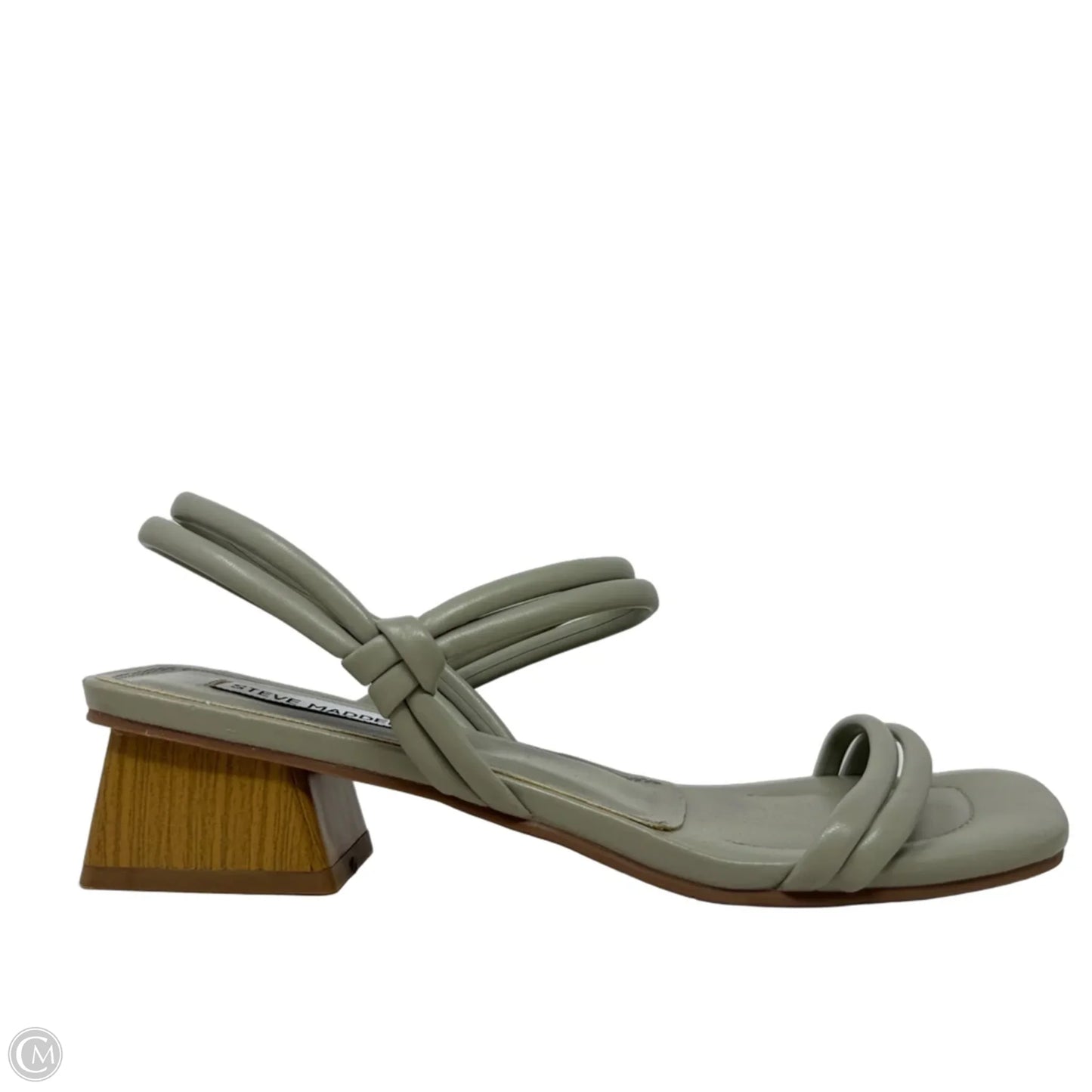 Hattie Block Heel Sandals By Steve Madden In Grey, Size: 7.5