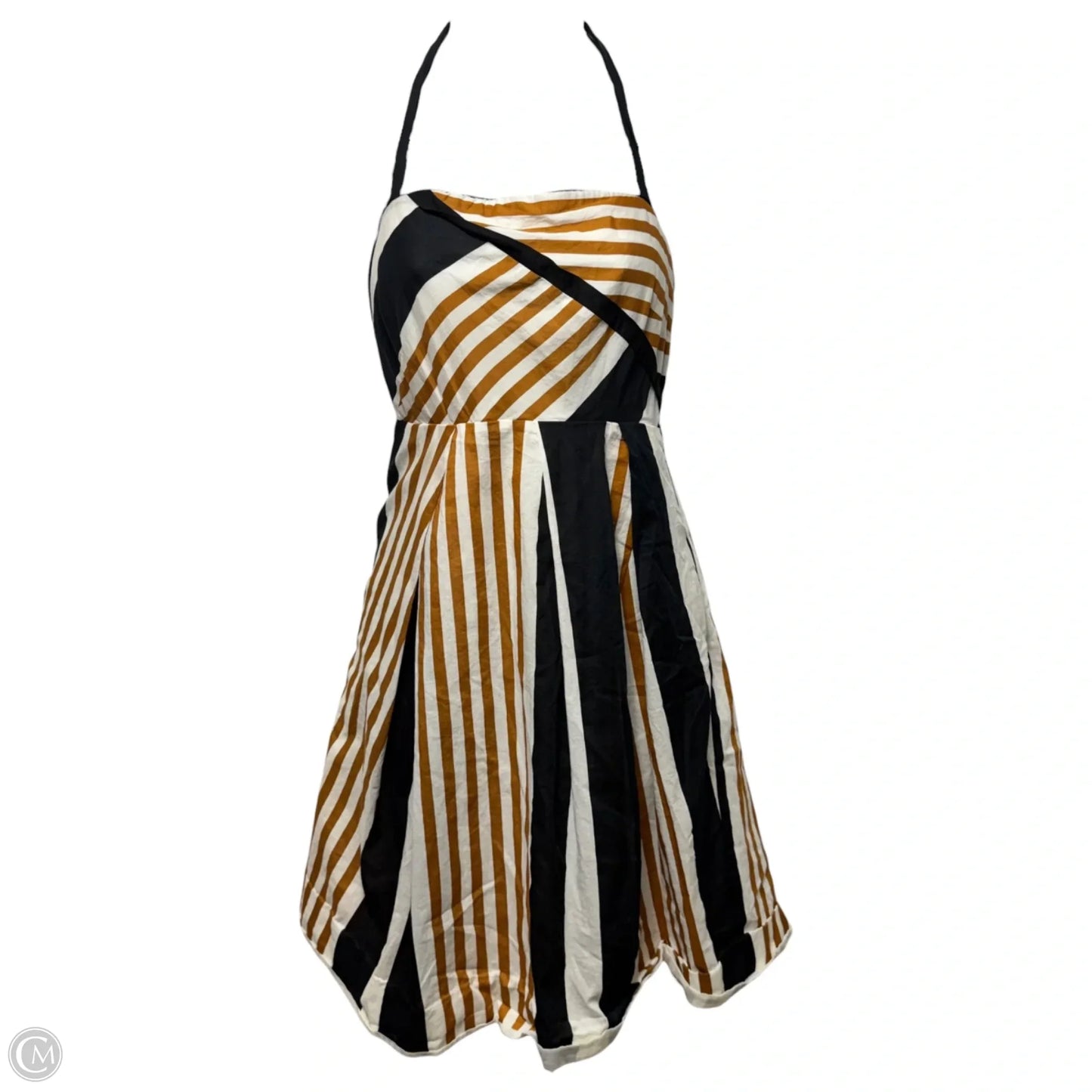 Edges & Angles Striped Halter Dress By Moulinette Soeurs X Anthropologie In Striped Pattern, Size: 2