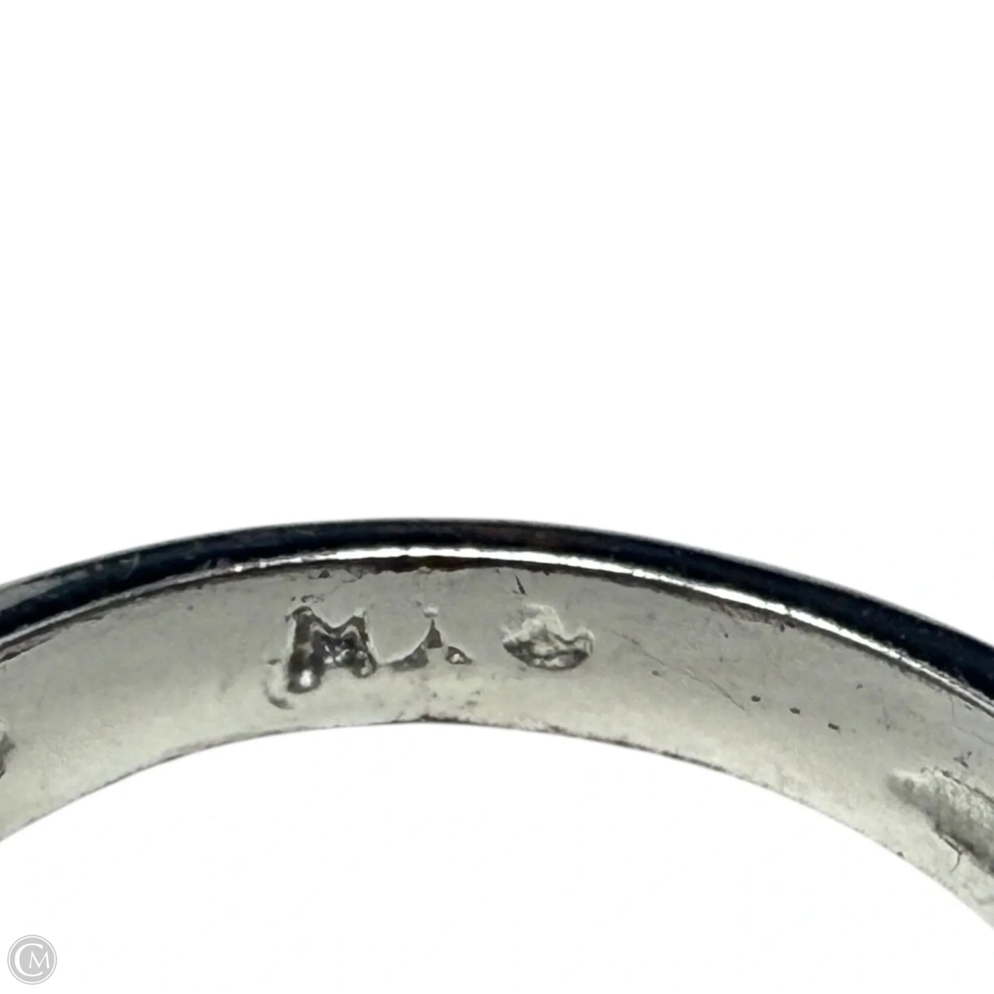 X Two Tone Beaded Ring, Size: 6