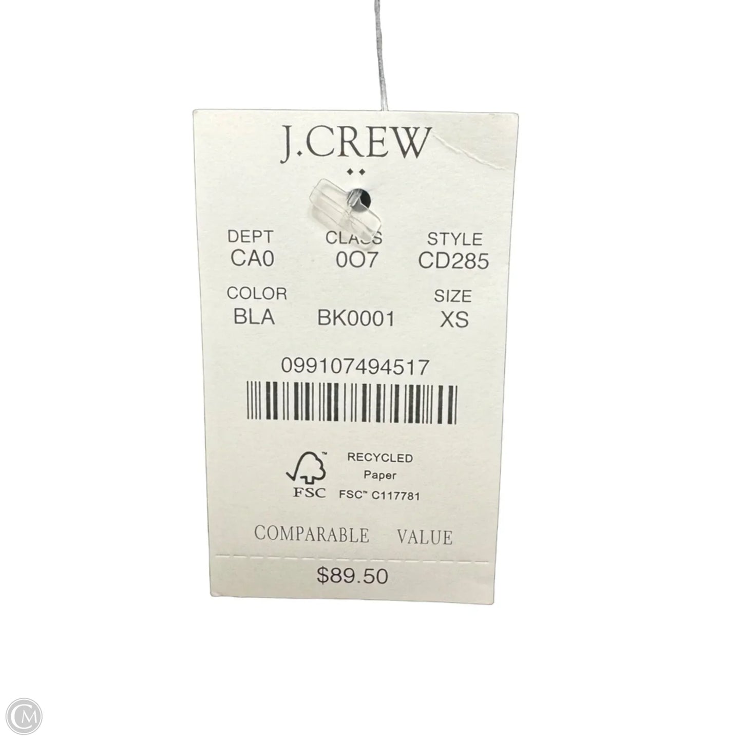 Top Sleeveless By J. Crew In Black, Size: Xs