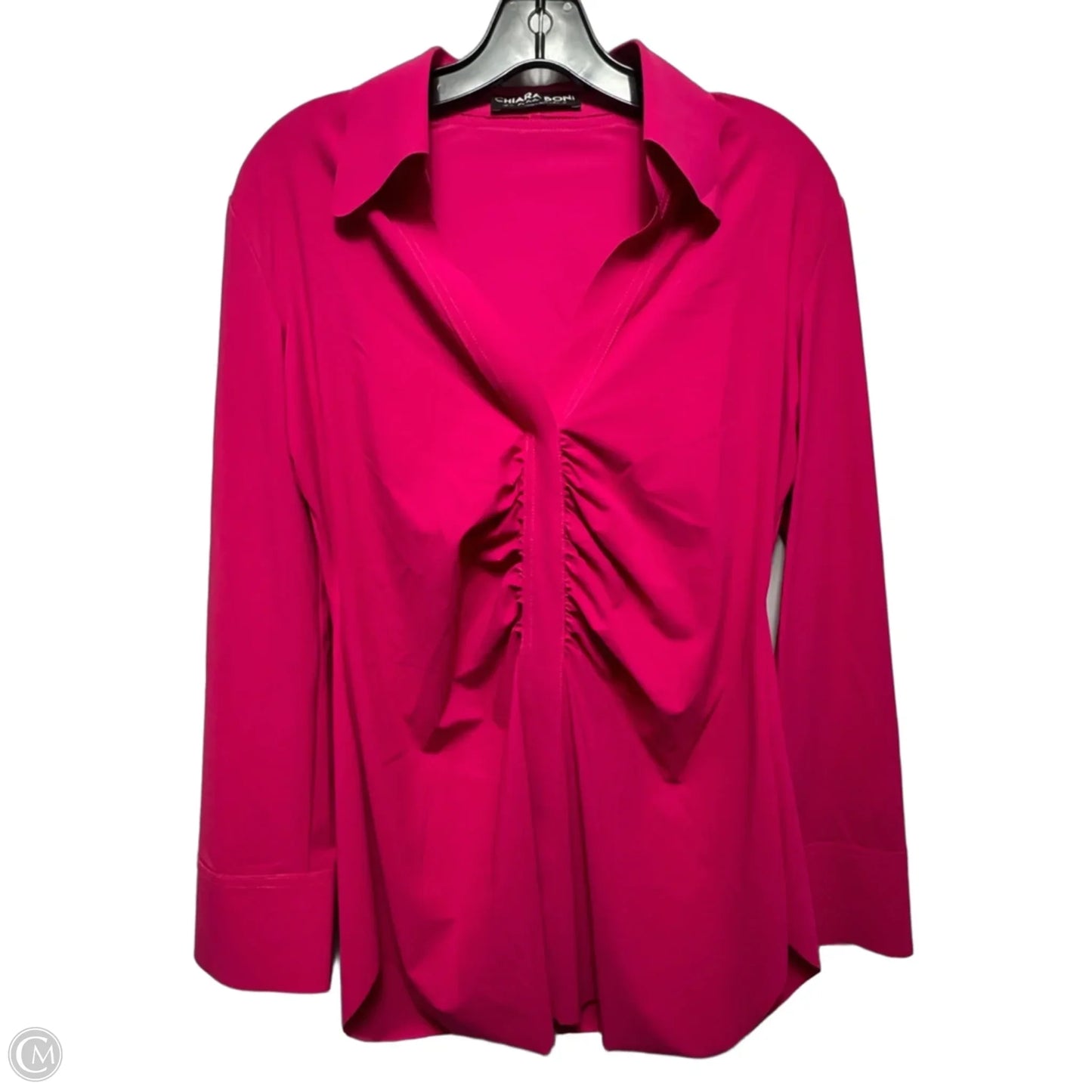 Top Long Sleeve By Chiara Boni In Pink, Size: 8