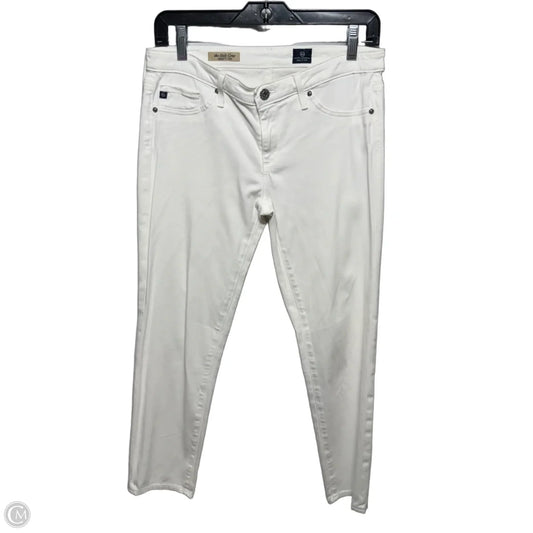 The Stilt Crop Cigarette Crop Jeans Jeggings By Adriano Goldschmied In White, Size: 6/28