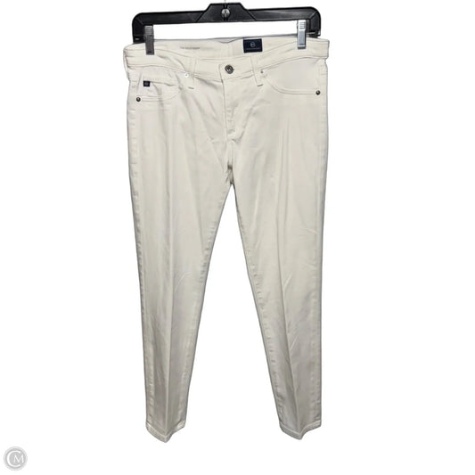 The Stilt Crop Cigarette Crop Jeans Jeggings By Adriano Goldschmied In White, Size: 6/28