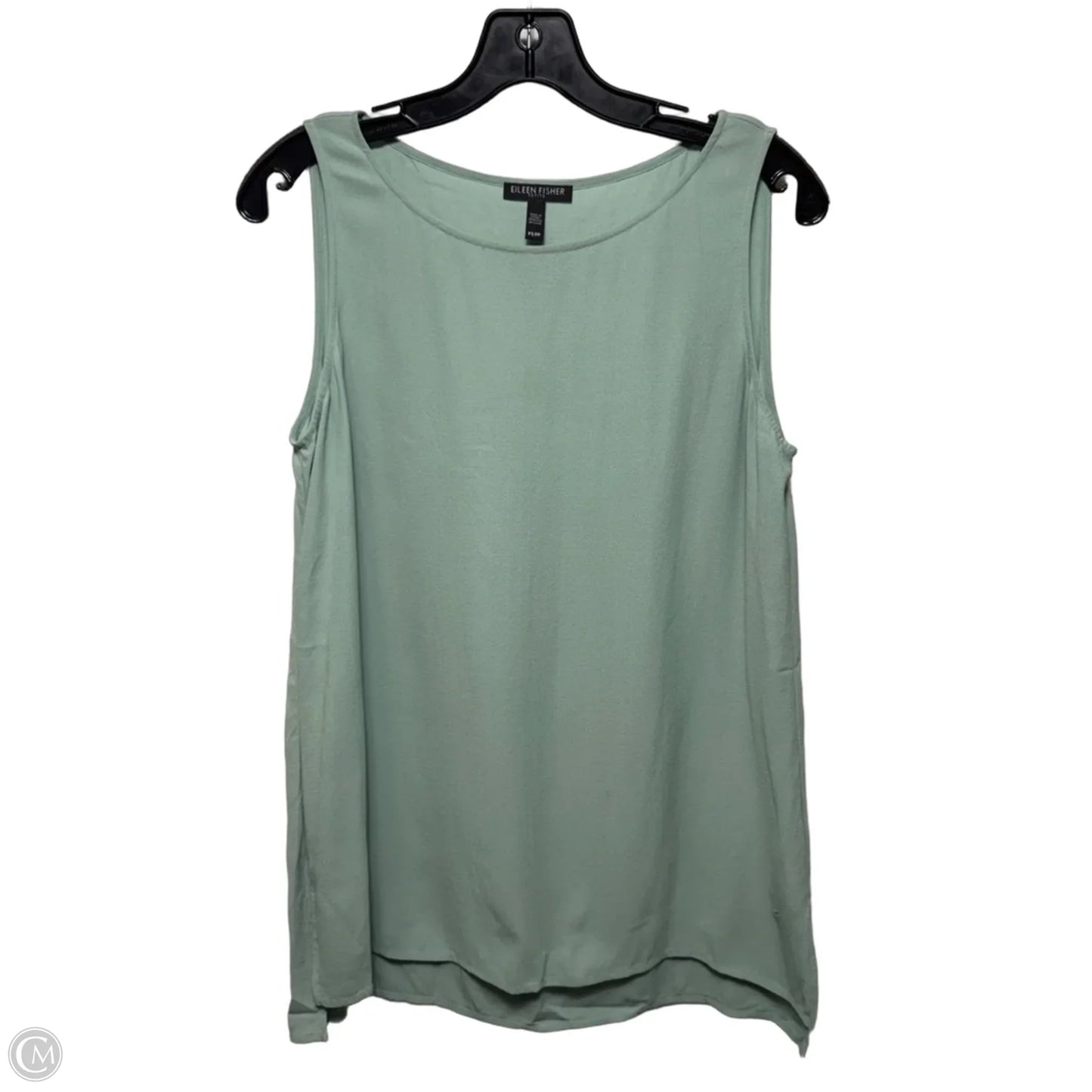 Silk Top Sleeveless By Eileen Fisher In Green, Size: Sp