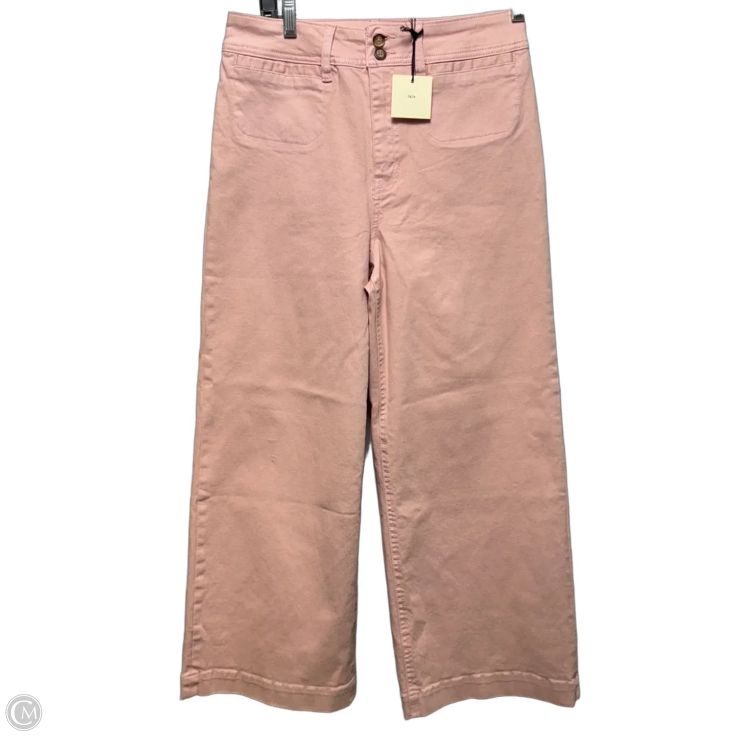 Flat Front Pants Wide Leg By tgla In Mauve, Size: S