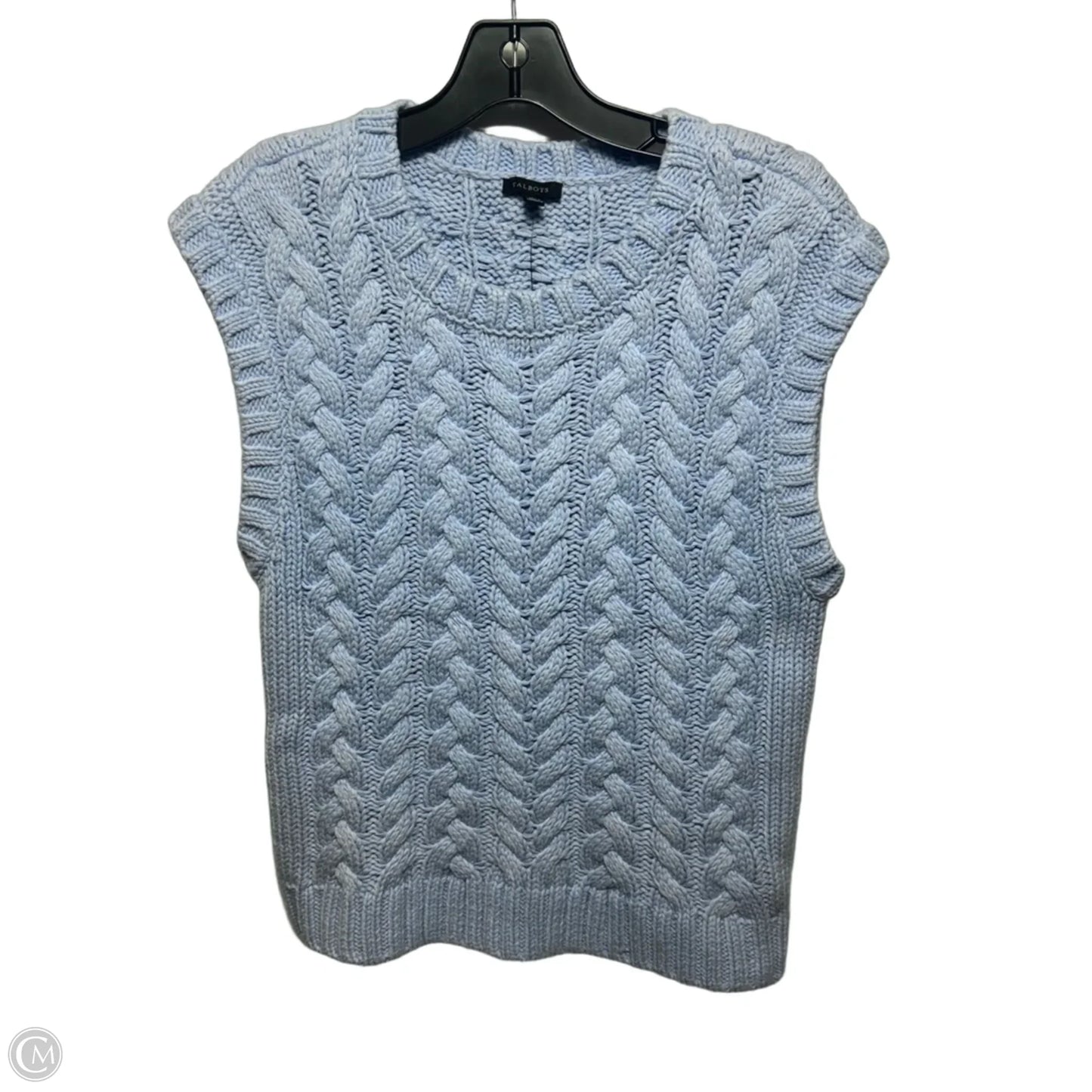 Vest Sweater By Talbots In Blue, Size: M