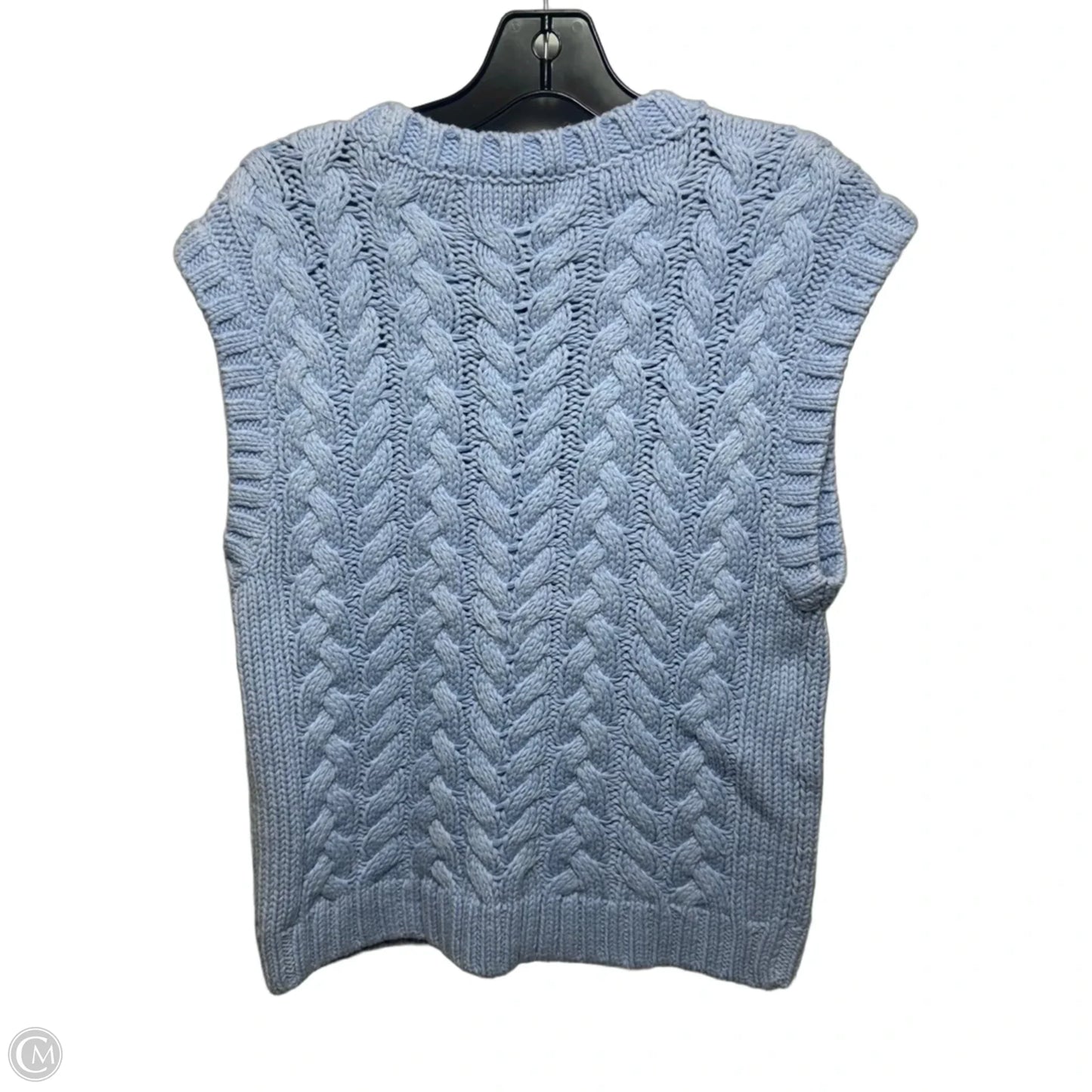 Vest Sweater By Talbots In Blue, Size: M