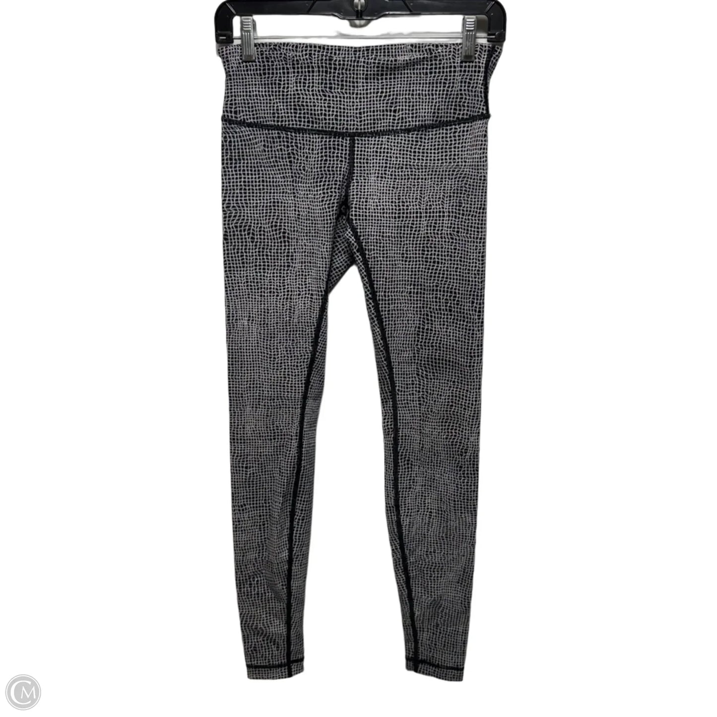 Athletic Leggings By Lululemon In Black & White, Size: 6