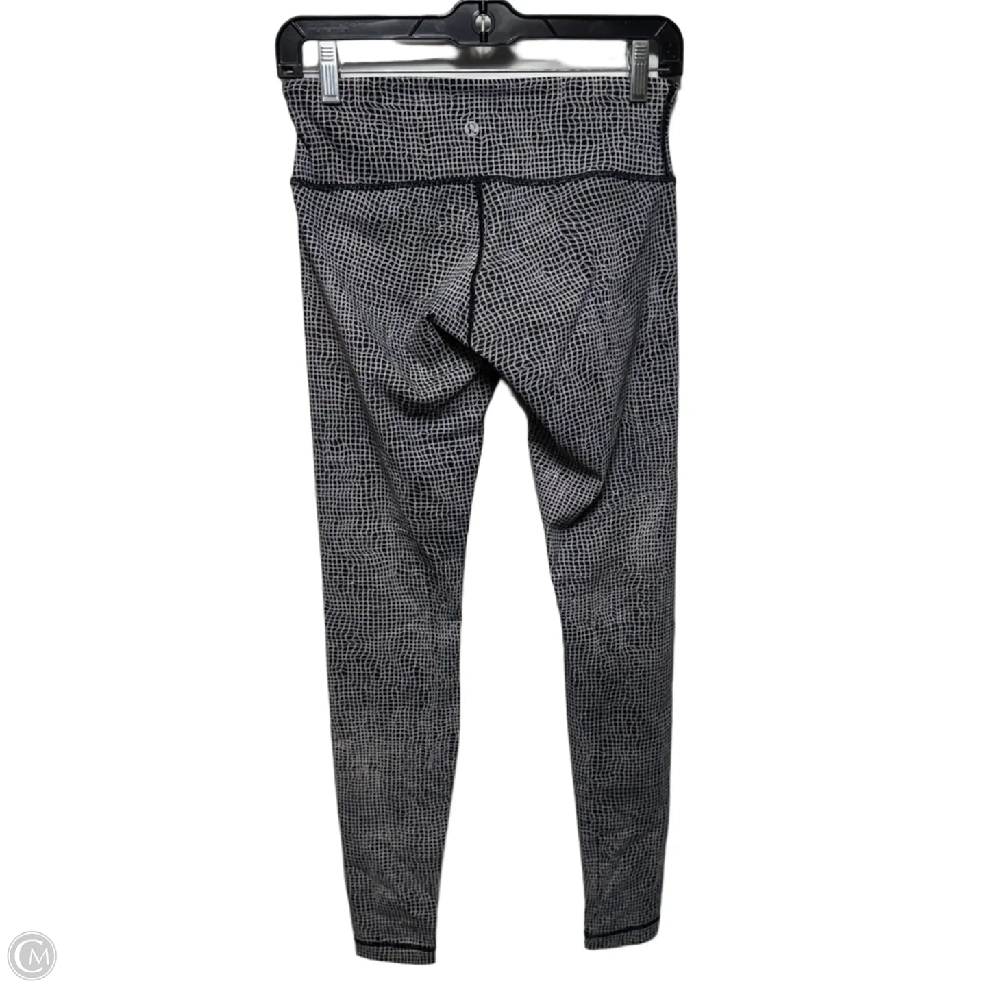 Athletic Leggings By Lululemon In Black & White, Size: 6