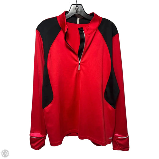 Athletic Jacket By New Balance In Red, Size: Xxl