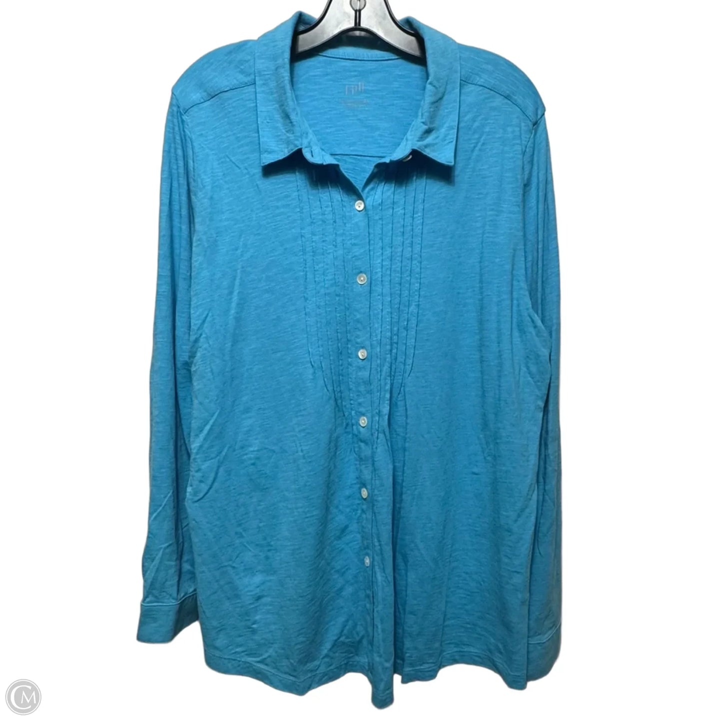 Top Long Sleeve By J. Jill In Blue, Size: Xl