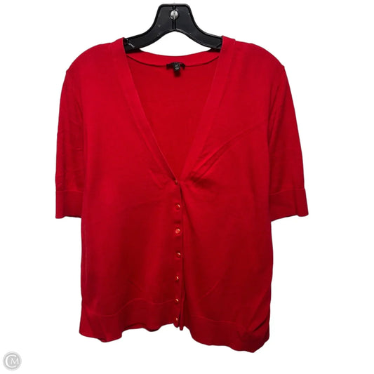 Sweater Short Sleeve By Talbots In Red, Size: 2x