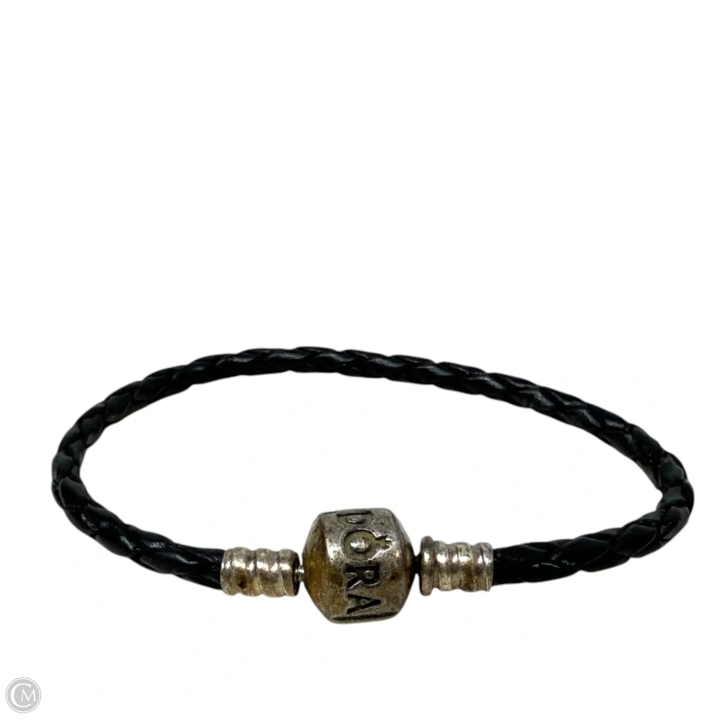 Moments Sterling Silver & Leather Bracelet By Pandora