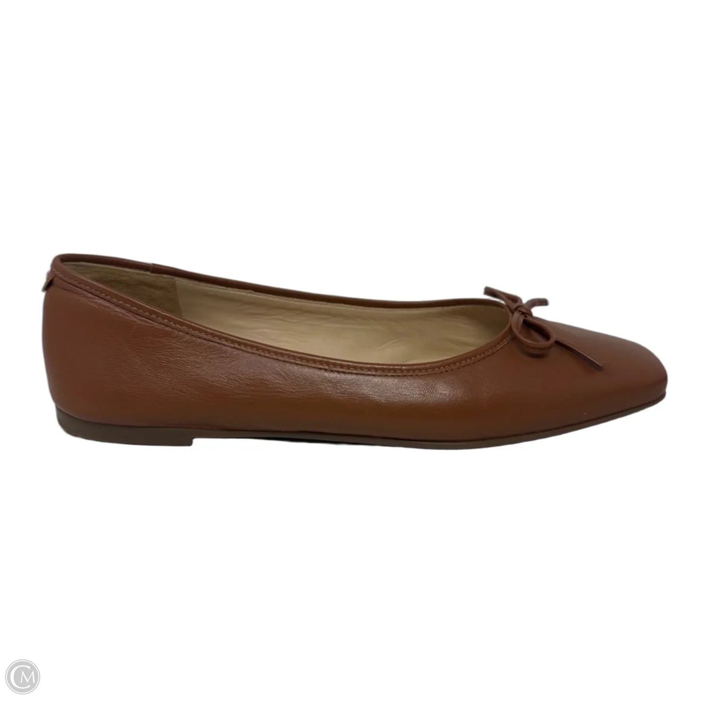 Gwynn Leather Ballet Flats Shoes By Bernardo In Brown, Size: 9