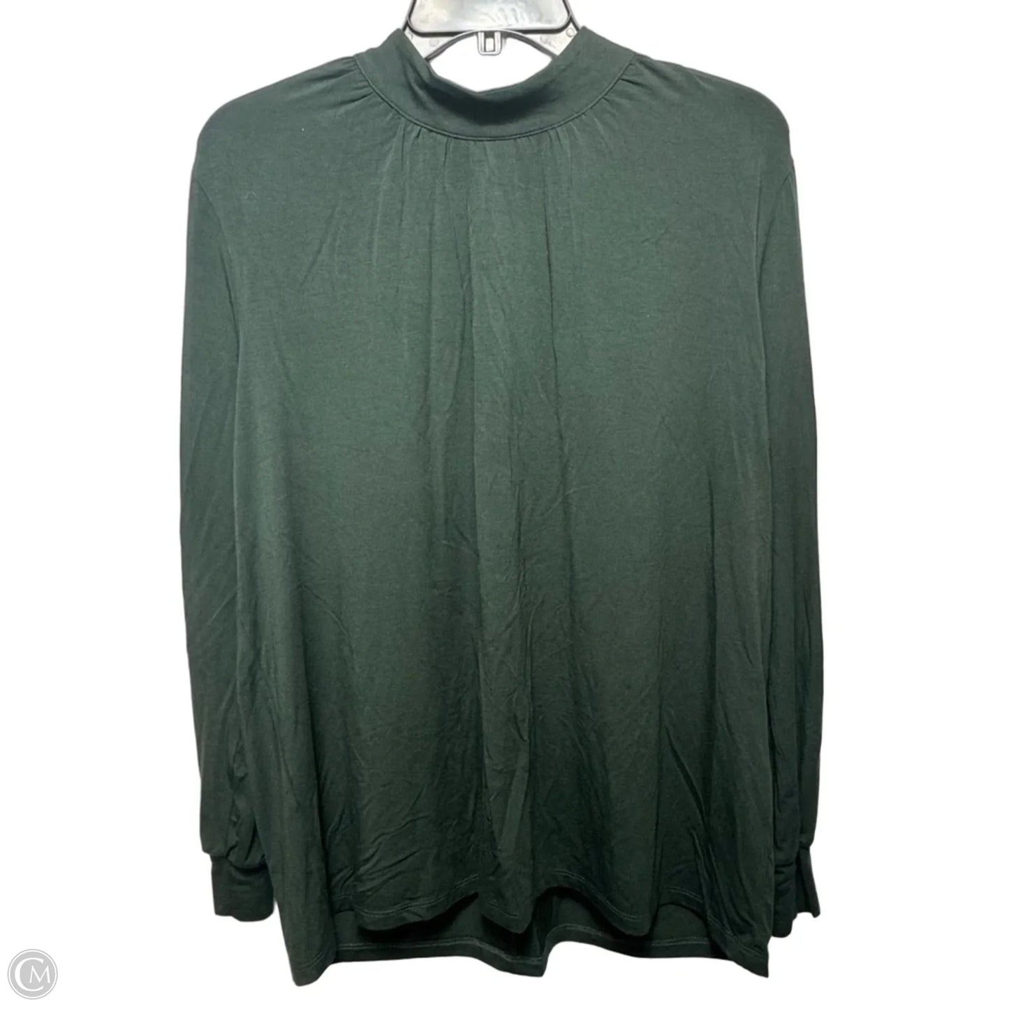 Top Long Sleeve By Up!  In Green, Size: M