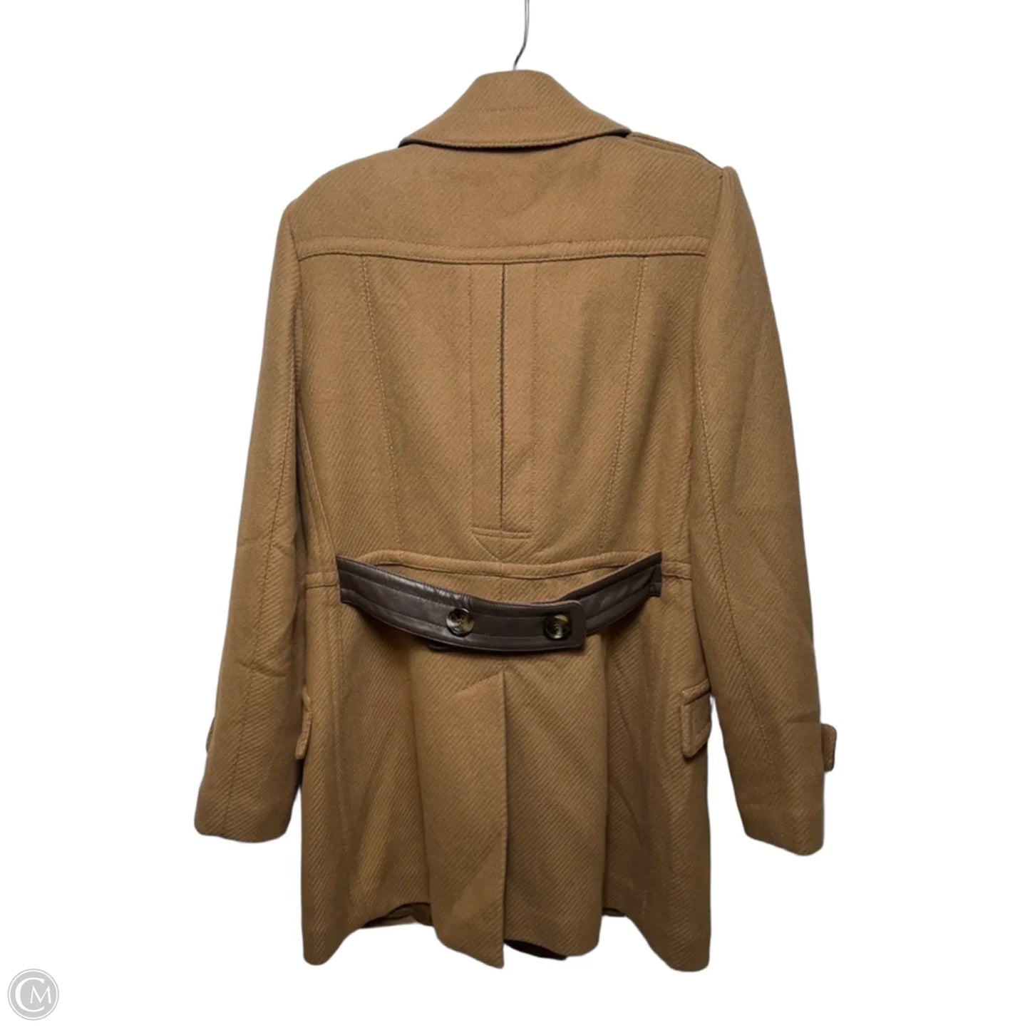 Coat Wool Blend By Trina Turk In Brown, Size: 10