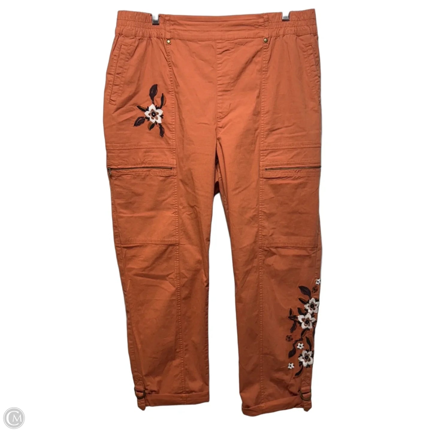 Pants Cargo & Utility By Soft Surroundings In Orange, Size: L
