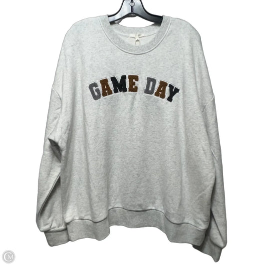 Sweatshirt Crewneck By Z Supply In Grey, Size: Xl