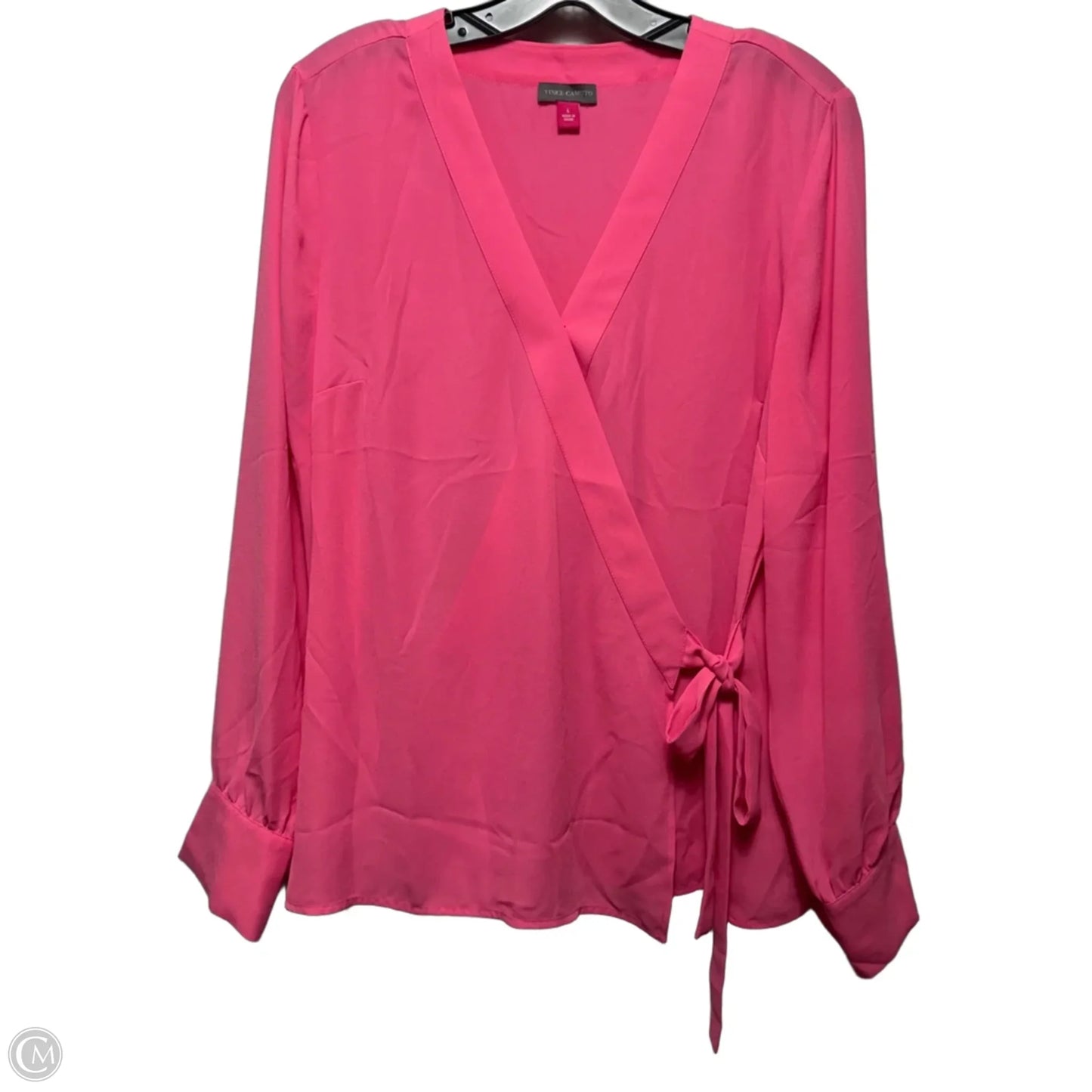 Top Long Sleeve By Vince Camuto In Pink, Size: L