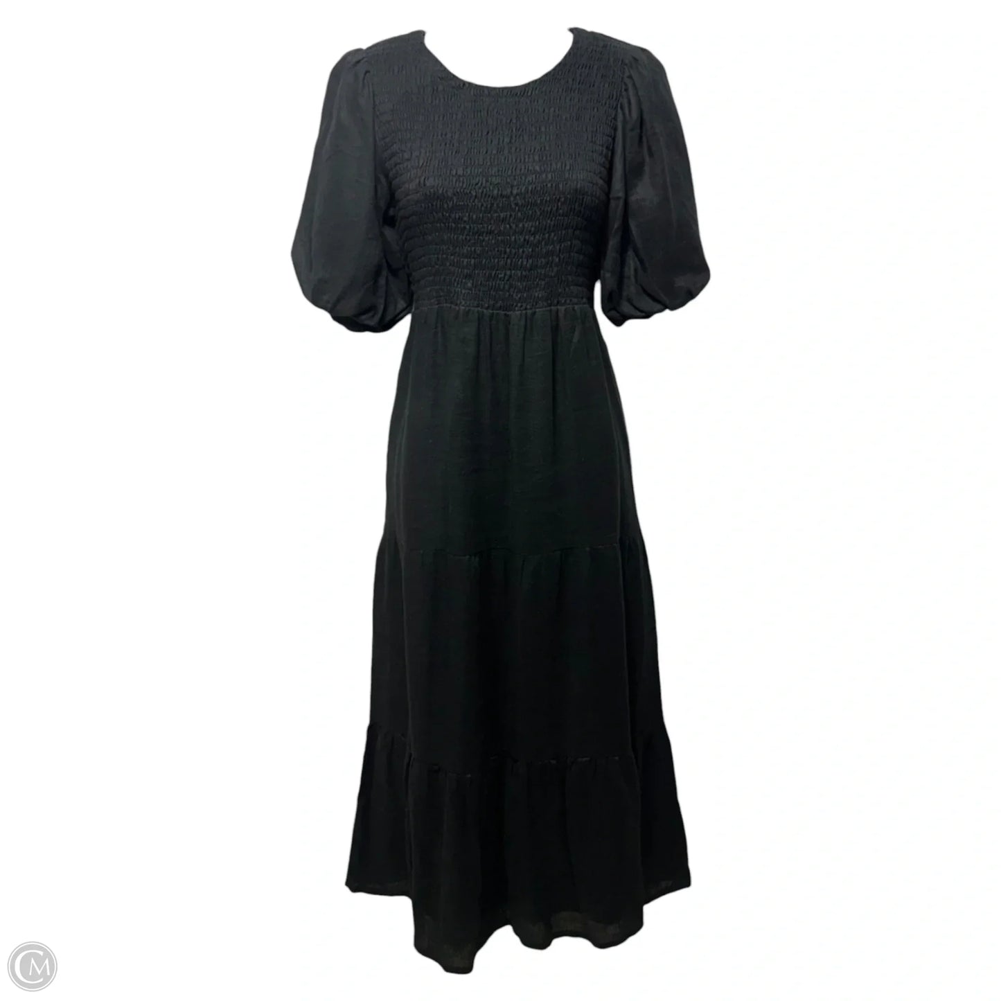 Alberte Linen Maxi Dress By Faithfull The Brand In Black, Size: 4