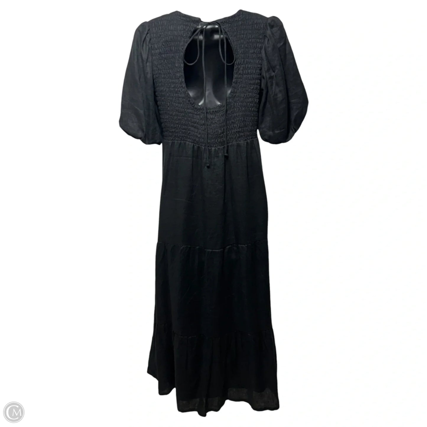 Alberte Linen Maxi Dress By Faithfull The Brand In Black, Size: 4
