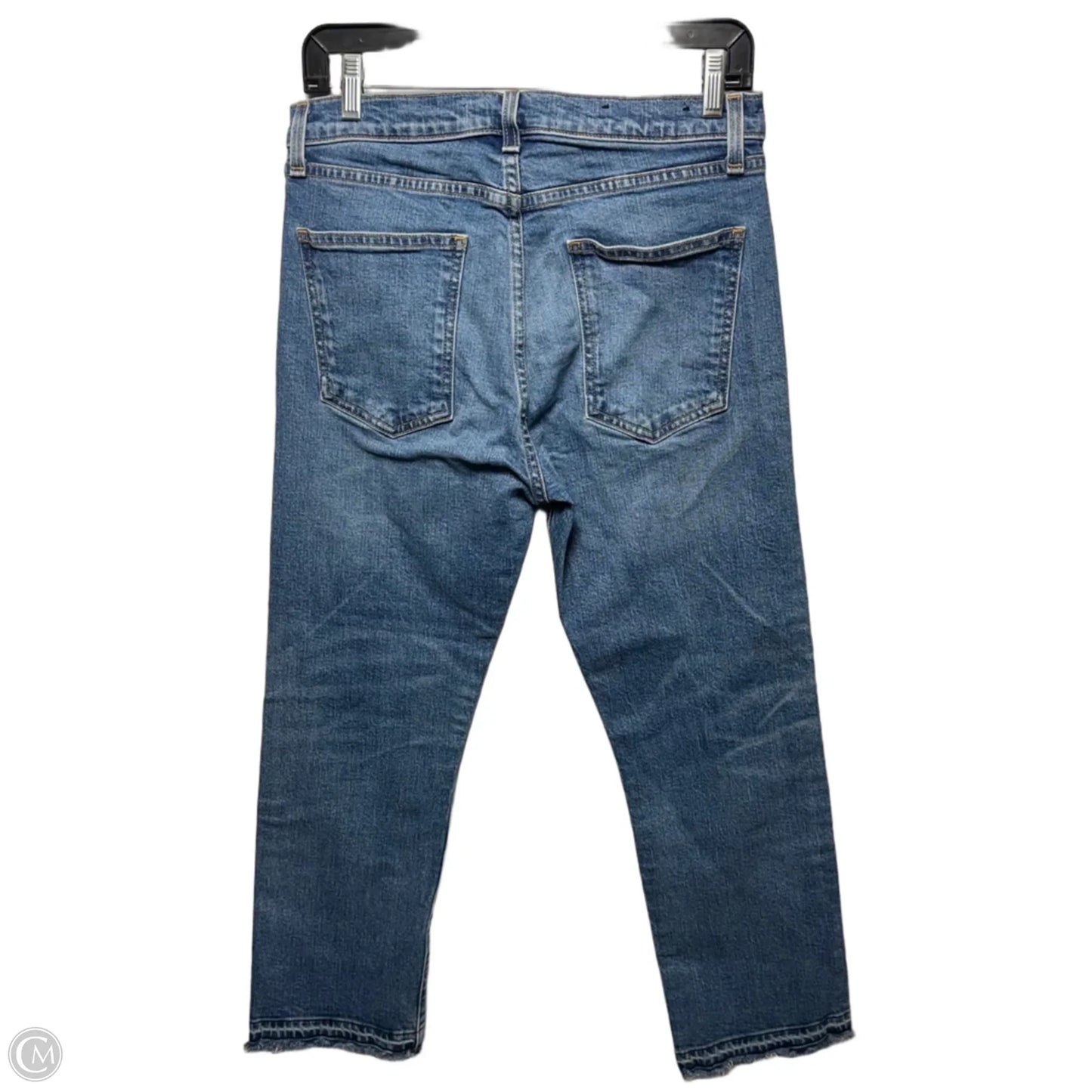 Ines Girlfriend Jeans In Pipeline Fray By Veronica Beard In Blue Denim, Size: 10/30