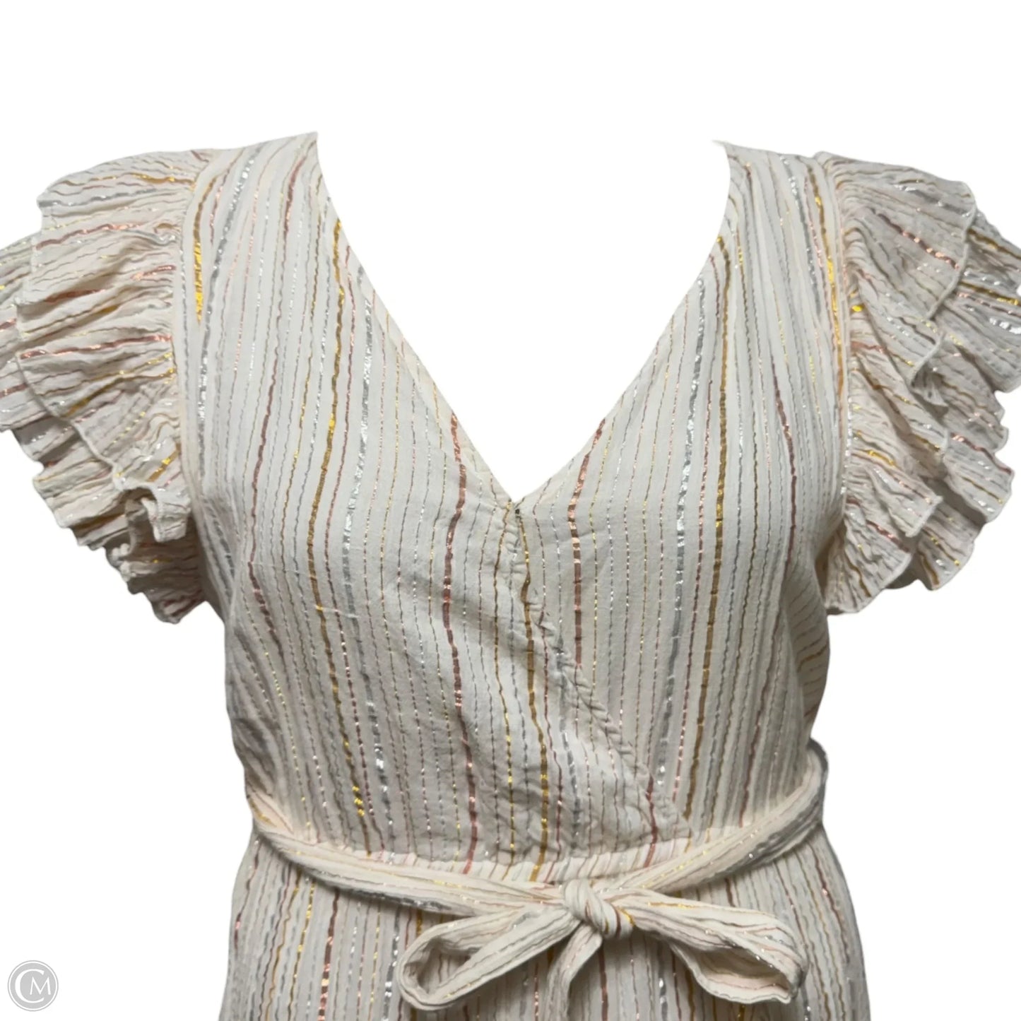Rhiannon Shimmer Stripe Maxi Dress By ASTR The Label In Striped Pattern, Size: M