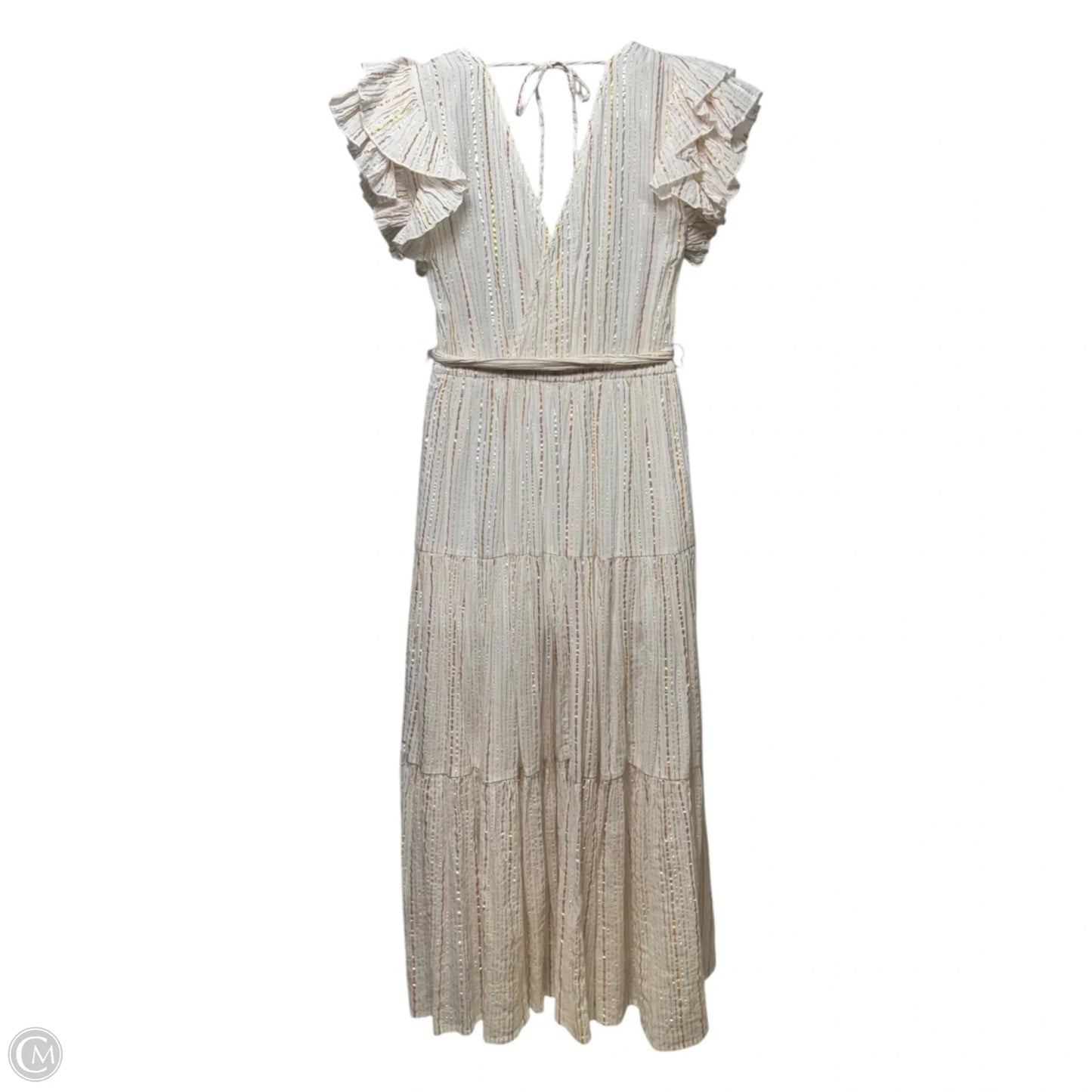 Rhiannon Shimmer Stripe Maxi Dress By ASTR The Label In Striped Pattern, Size: M