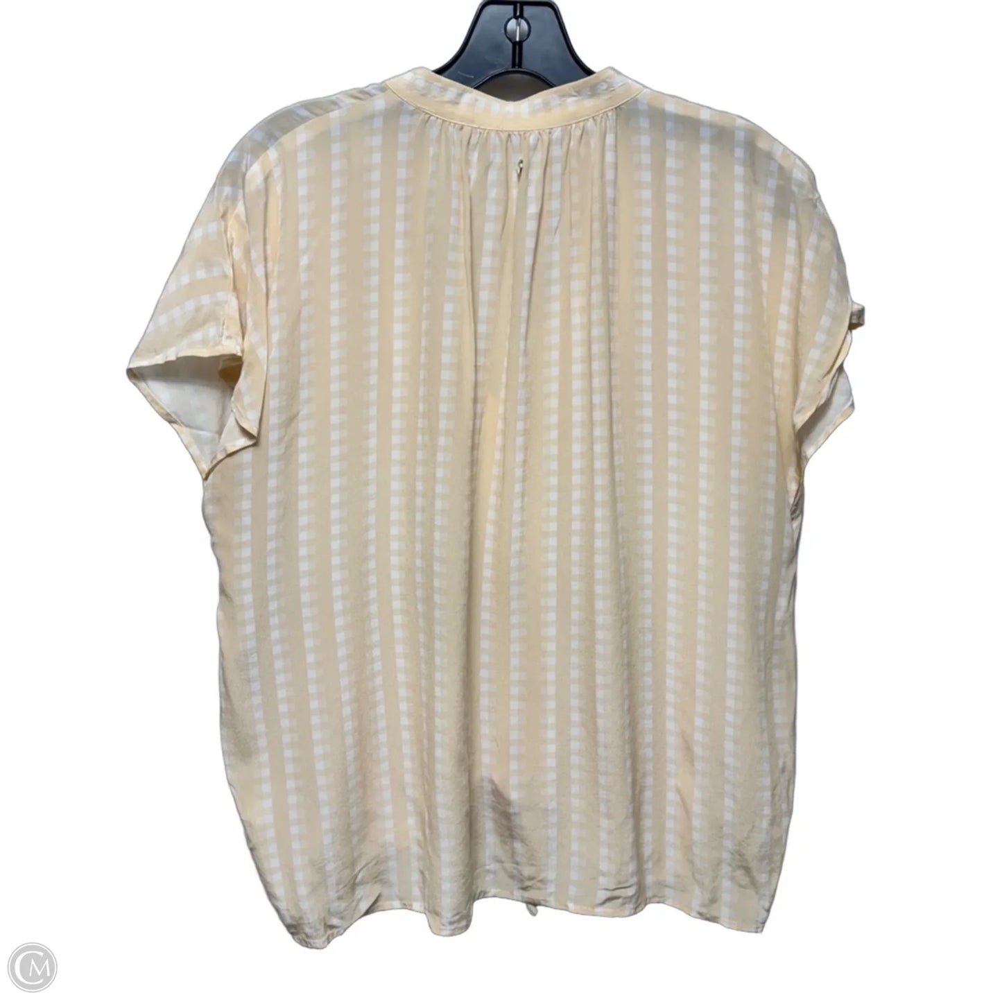 Silk Blouse Sleeveless By Marie Oliver In Peach, Size: M