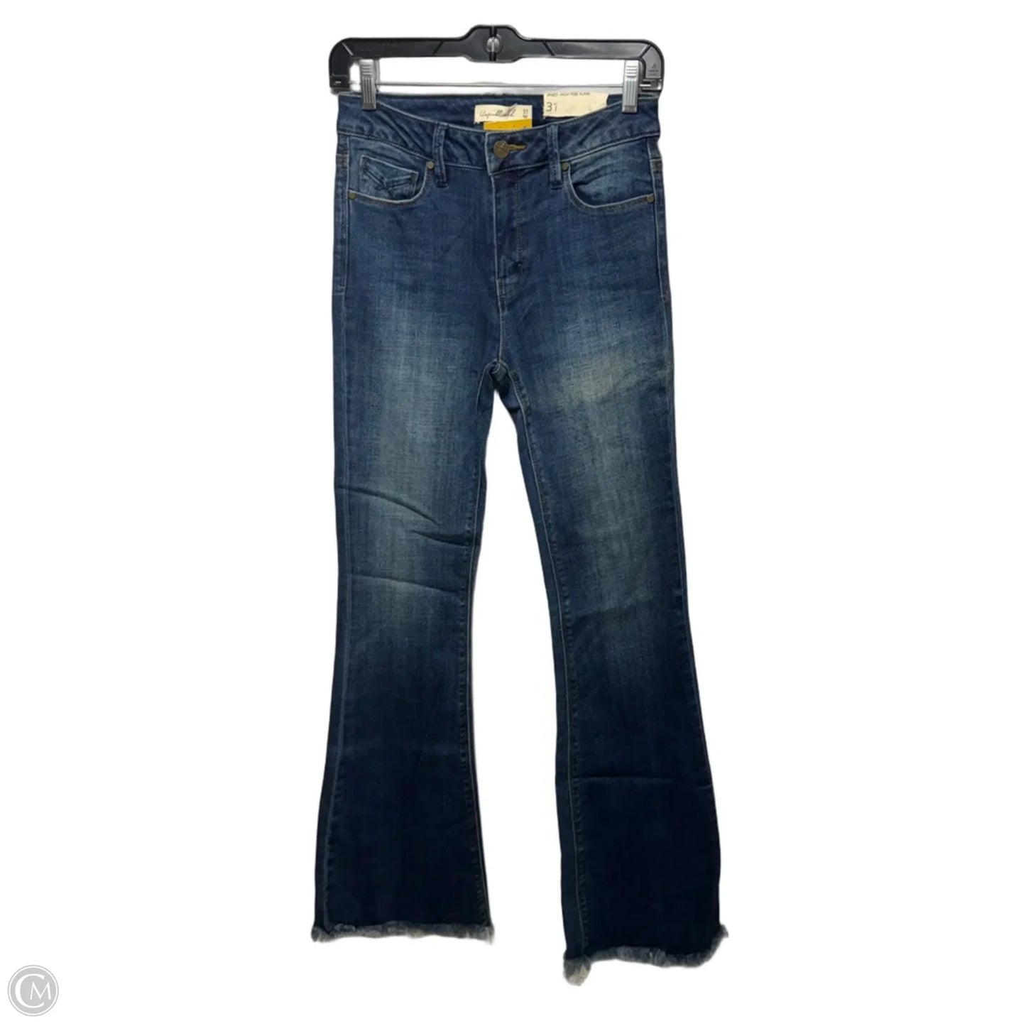 Janet-High Rise Flared By Unpublished In Moody Blue Denim, Size: 12/31