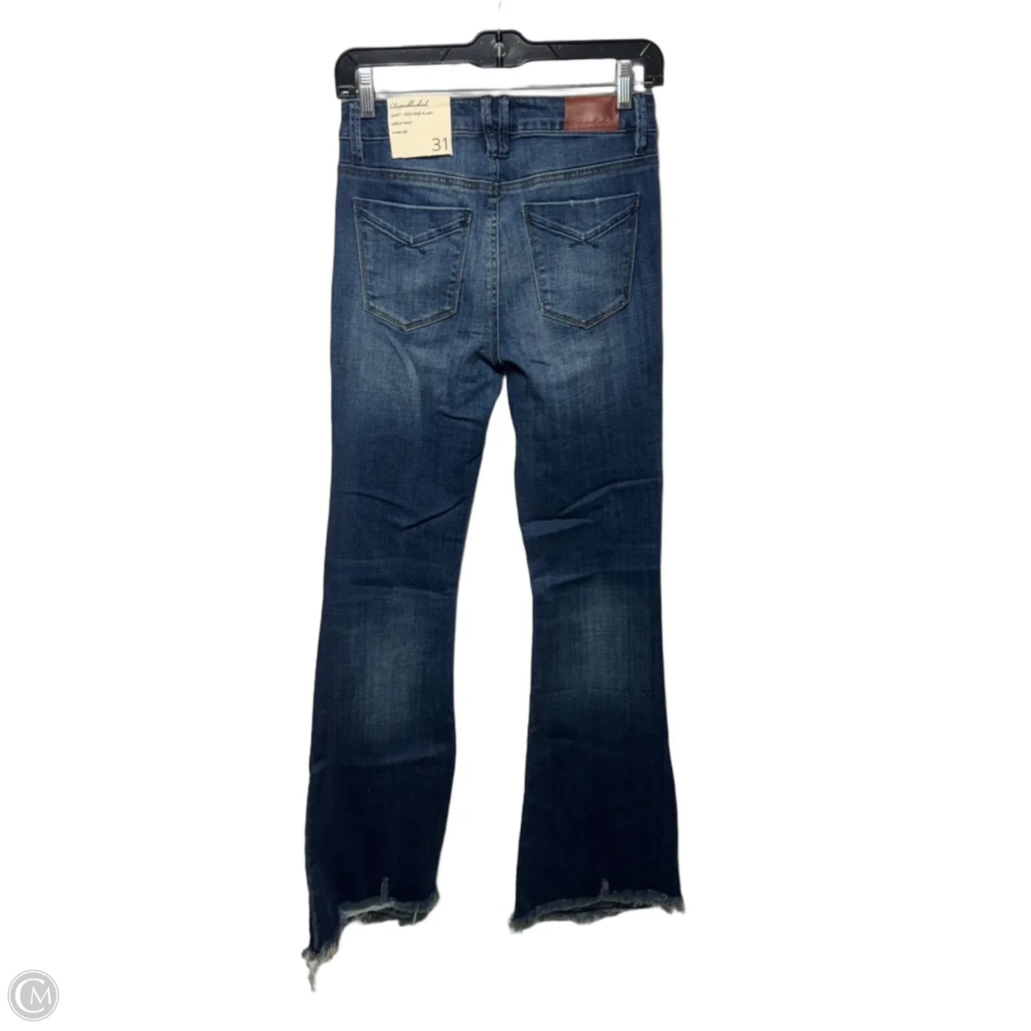 Janet-High Rise Flared By Unpublished In Moody Blue Denim, Size: 12/31