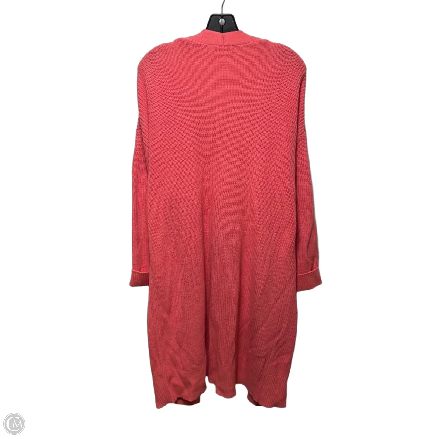 Sweater Cardigan Designer By Frye In Coral, Size: L