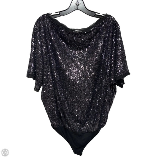 Sequin Bodysuit By Free People In Silver, Size: L