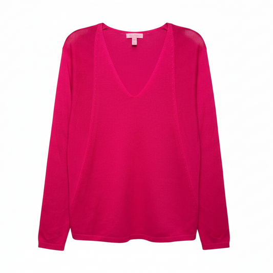 Stasia Sweater Designer By Lilly Pulitzer In Berry Fizz, Size: S