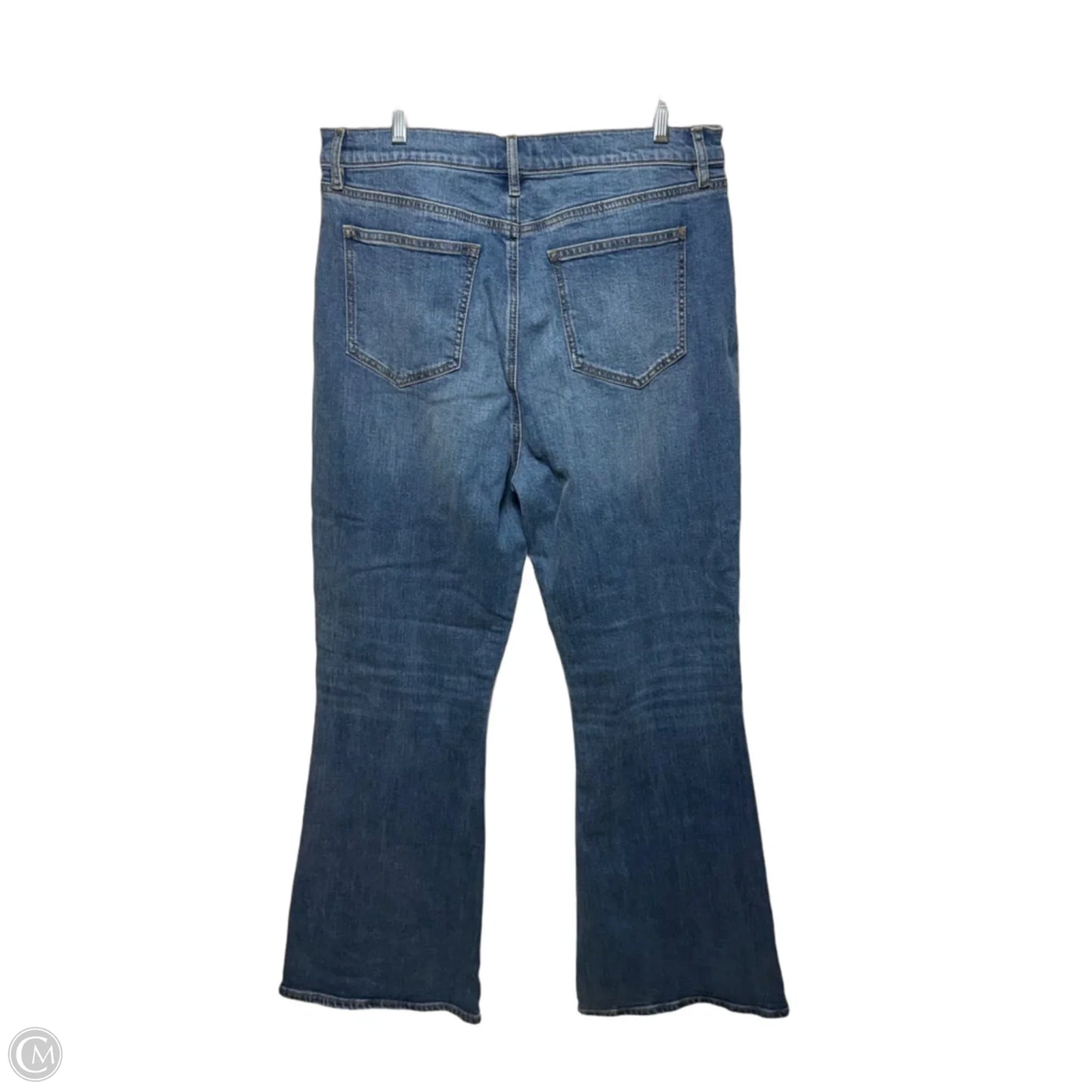 Jeans The Flare High-Rise By Ann Taylor In Blue Denim, Size: 14