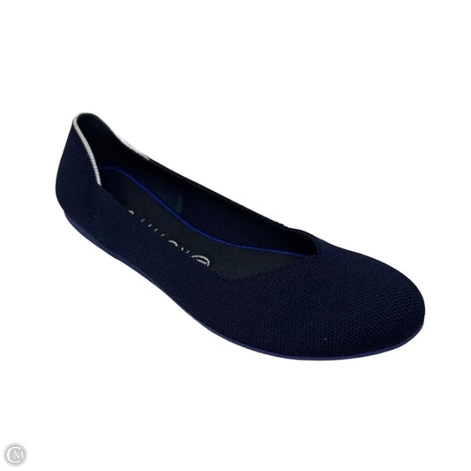 Knit Shoes Flats By Rothys In Navy, Size: 8