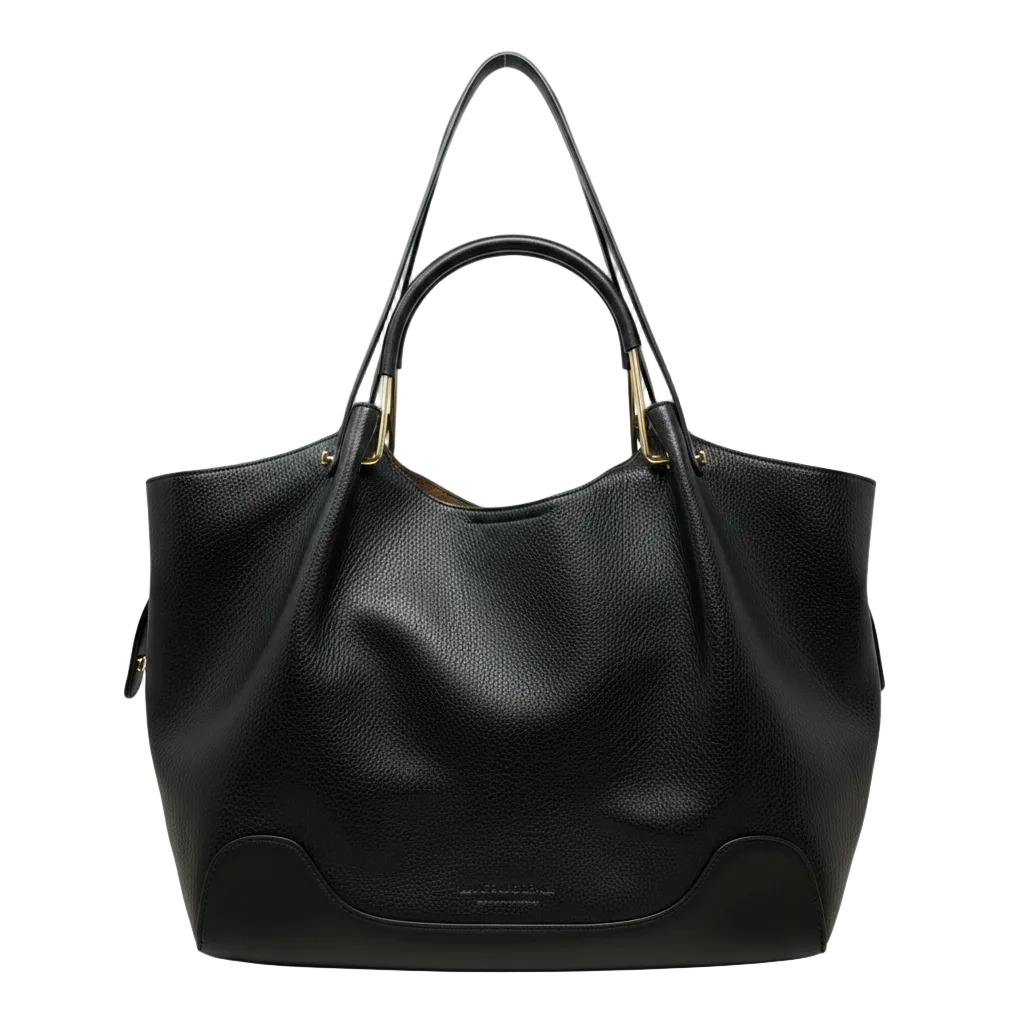 Squared Vegan Leather Tote Designer By Sondra Roberts, Size: Medium