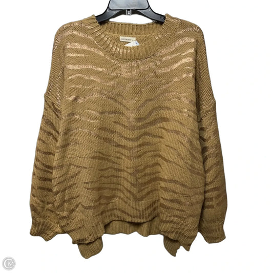 Metallic Sweater By AndTheWhy In Animal Print, Size: 2x