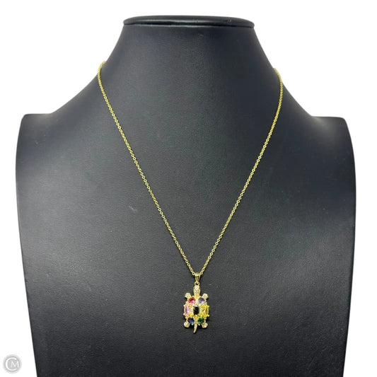 Gemstone Turtle Pendant Necklace