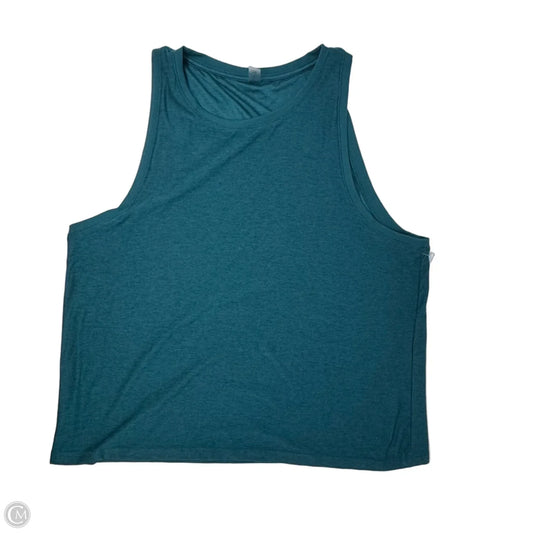 Athletic Tank Top By Beyond Yoga In Teal, Size: L
