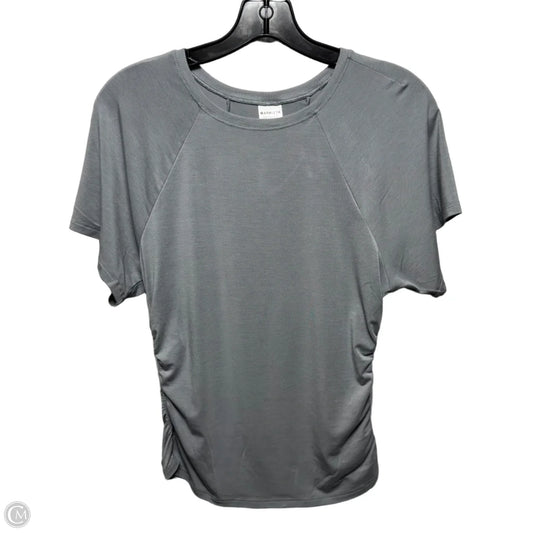 Ruched Side Athletic Top Short Sleeve By Athleta In Grey, Size: Xs