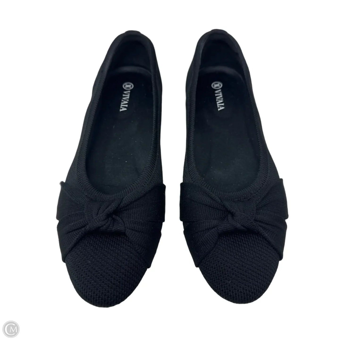 Knotted Flats By Vivaia In Black, Size: 9 (39)
