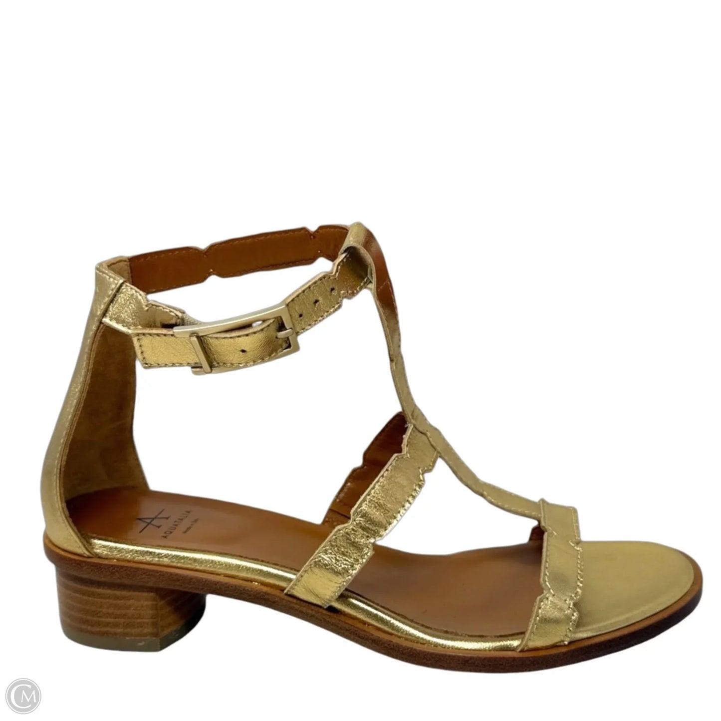 Risa Gladiator Sandals By Aquatalia In Gold Metallic, Size: 7.5