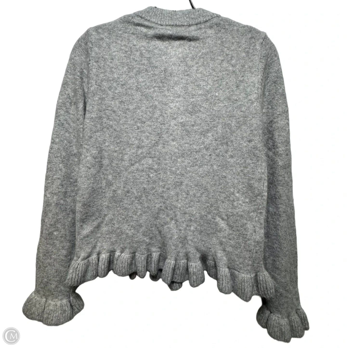 Sweater Cardigan By Mng In Grey, Size: S