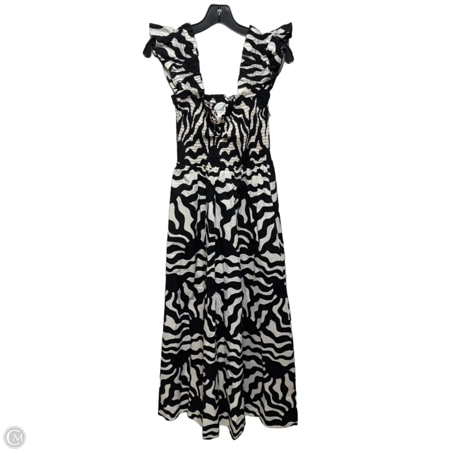 Dress Casual Maxi By Loft Beach In Black & White, Size: Xs
