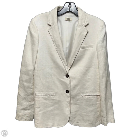 Linen Blazer By J. Crew In Cream, Size: 4