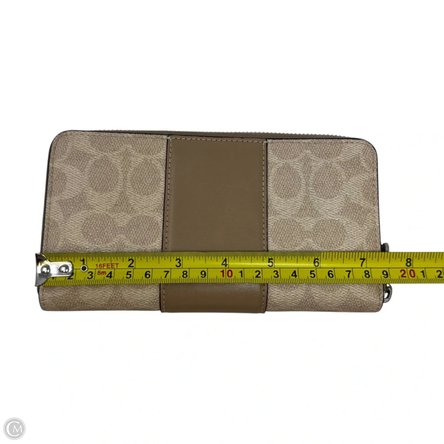 Stripe Long Zip Around Wallet Designer By Coach, Size: Large