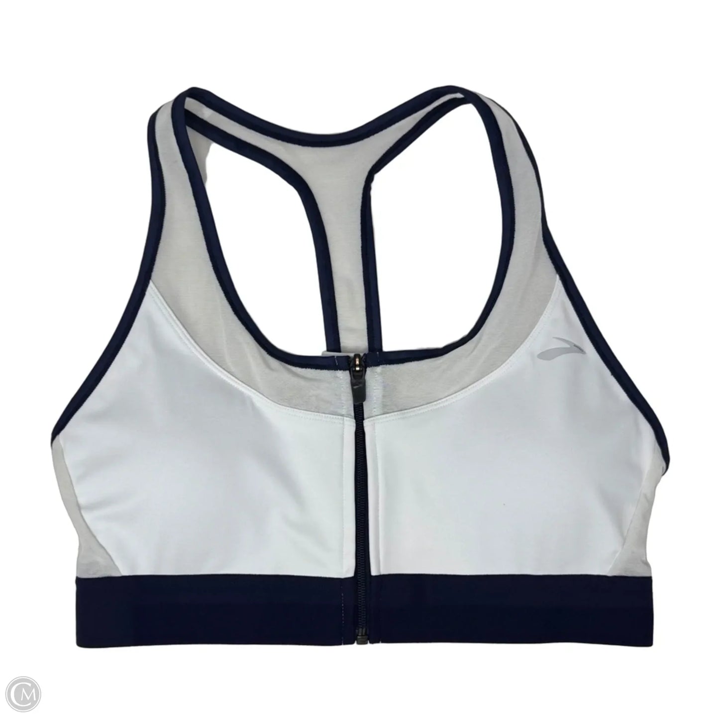 Athletic Bra By Brooks In Blue & White, Size: L