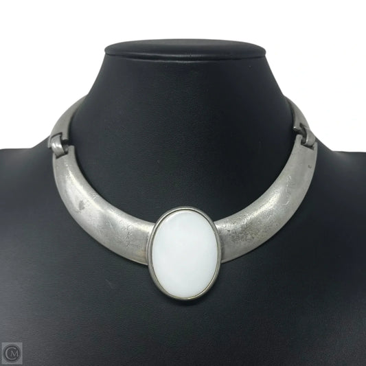 White Stone Segmented Collar Necklace By Ben-Amun