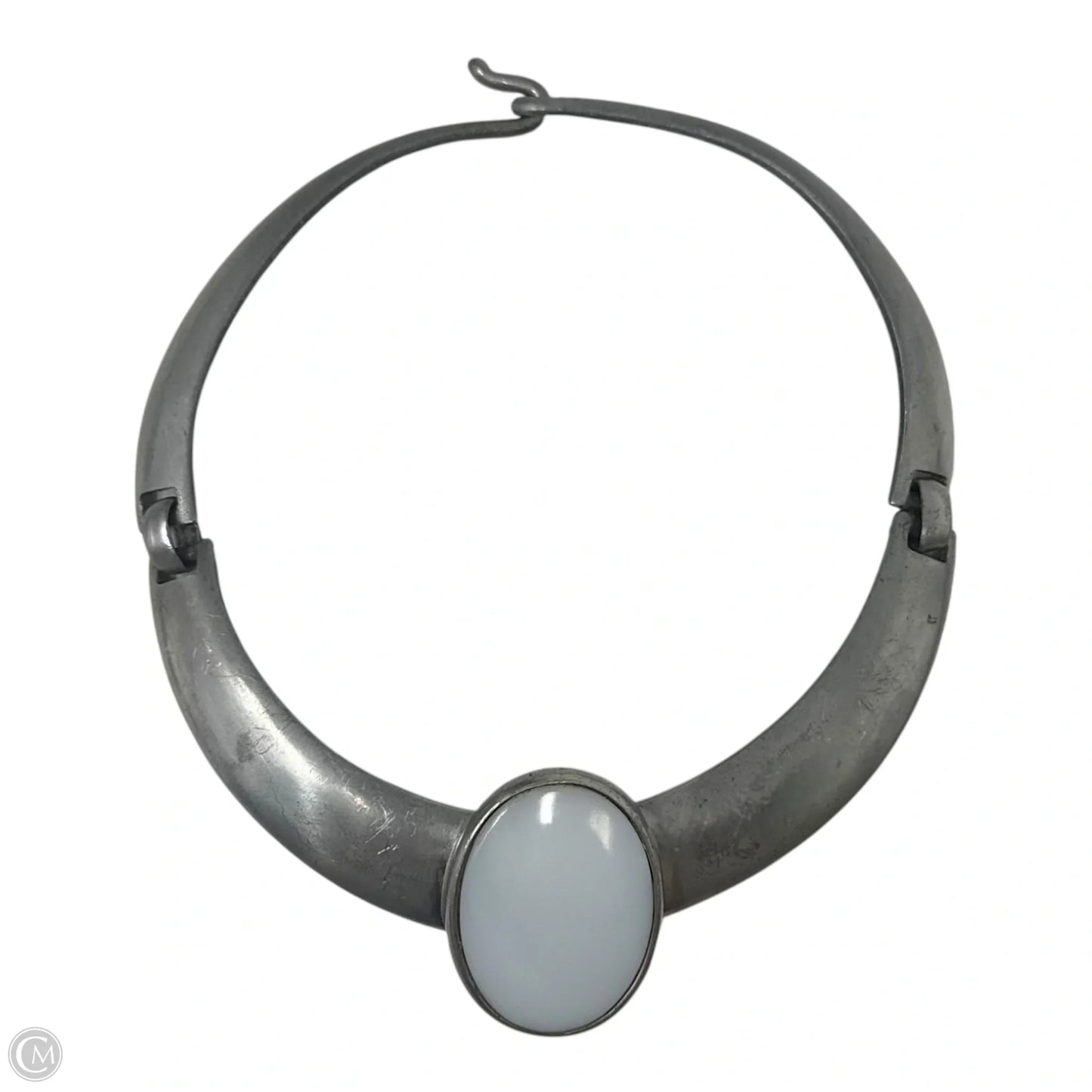 White Stone Segmented Collar Necklace By Ben-Amun